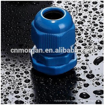 PG16 Blue Nylon Cable Gands Connector With UL94-V2 Available In Various Sizes